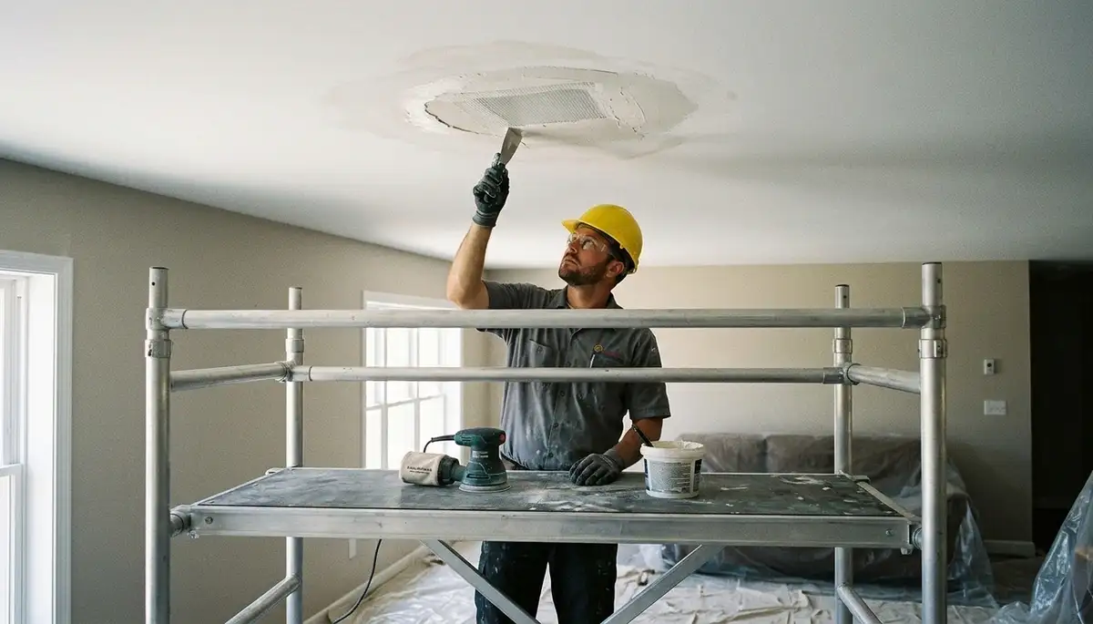 Ceiling water damage repair in Shreveport, LA for stained, leaking, and softened home ceilings
