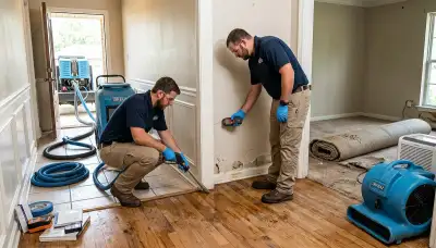 Water damage restoration team serving Shreveport, LA for fast water extraction and drying services